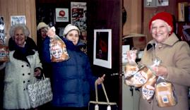 Seniors
  collecting food